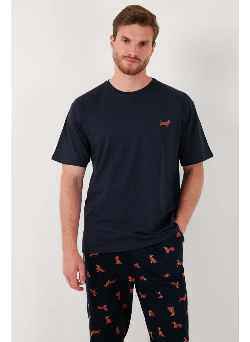 Buratti Cotton Regular Fit Short Sleeve Pajama Set Men's Pajama Set 6572012 - Image 2